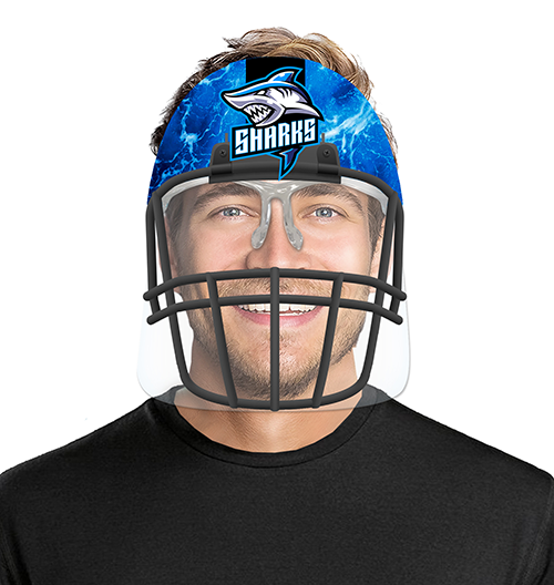 sport themed face shield